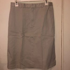 Gap Khaki tan knee length skirt